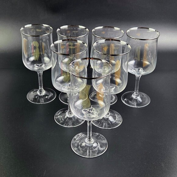 Vintage Water Goblet – Desire (Platinum Trim) by LenoxSet of 7